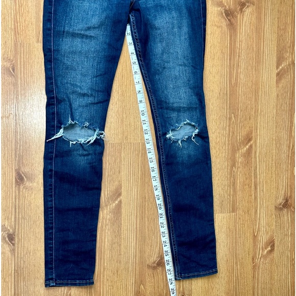 Hollister Dark Blue High Rise Super Skinny Classic Stretch denim 5R W27 L30 - Picture 3 of 4